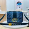 Dior 30 Montaigne Inspired Bag - Denim Blue