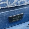 6930a41f6e68136f4d9abee1 30 Montaigne East-West Chain Bag in Blue Denim Dior Oblique Jacquard