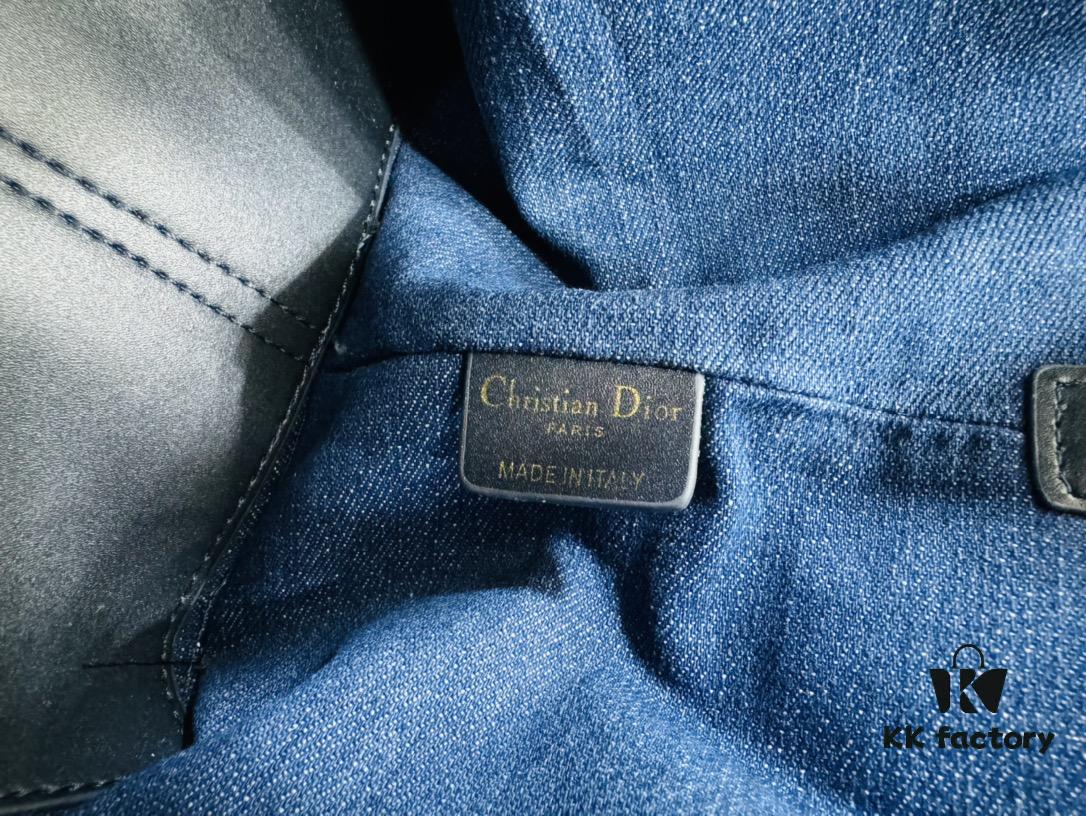 DIOR Toiletry Handbag, Medium Size, Denim Style