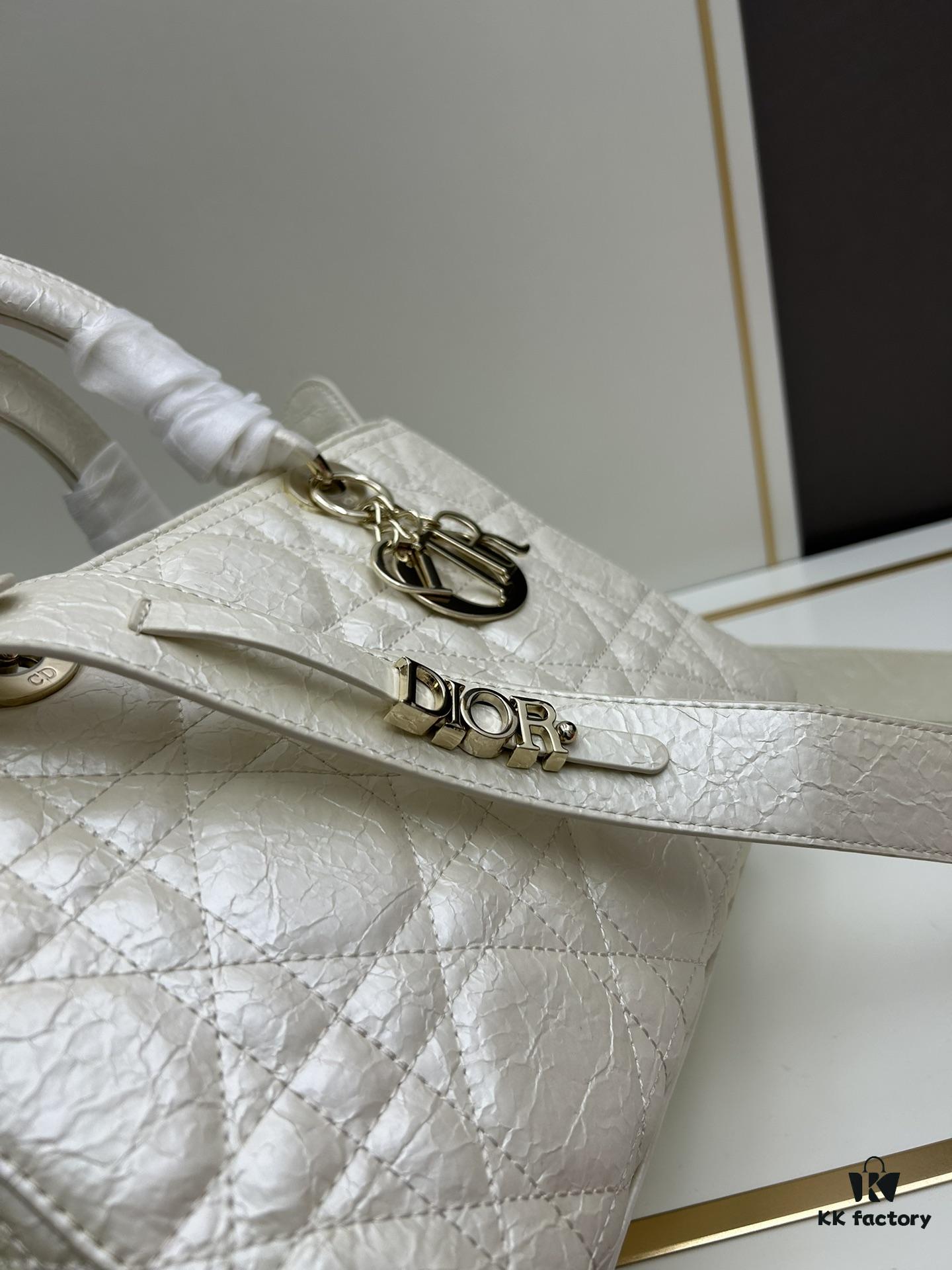 Large 29cm Dior Lady D-Lite My ABCDior Crossbody Bag [Horizontal Style]