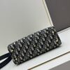Large 29cm Dior Dior Caro Bag in Black Wrinkled Calfskin [Horizontal Style]
