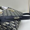 Large 29cm Dior Dior Caro Bag in Black Wrinkled Calfskin [Horizontal Style]