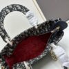 Large 29cm Dior Dior Caro Bag in Black Wrinkled Calfskin [Horizontal Style]