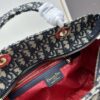 Large 29cm Dior Dior Caro Bag in Black Wrinkled Calfskin [Horizontal Style]