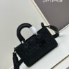6930a46c6e68136f4d9abf81 Dior Lady D-Lite Small Crossbody Bag in Black Quilted Calfskin