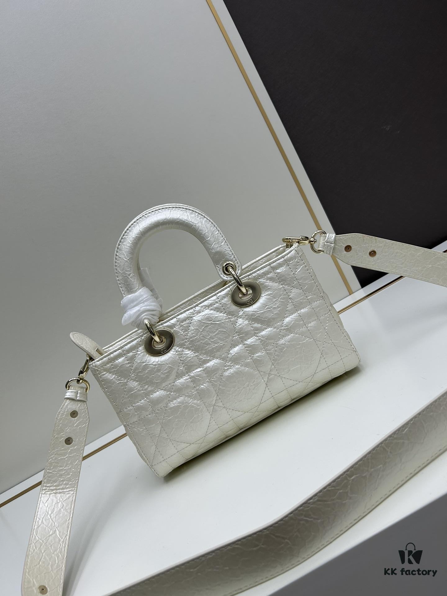Dior Lady D-Lite My ABCDior Small Crossbody Bag in Black Quilted Calfskin