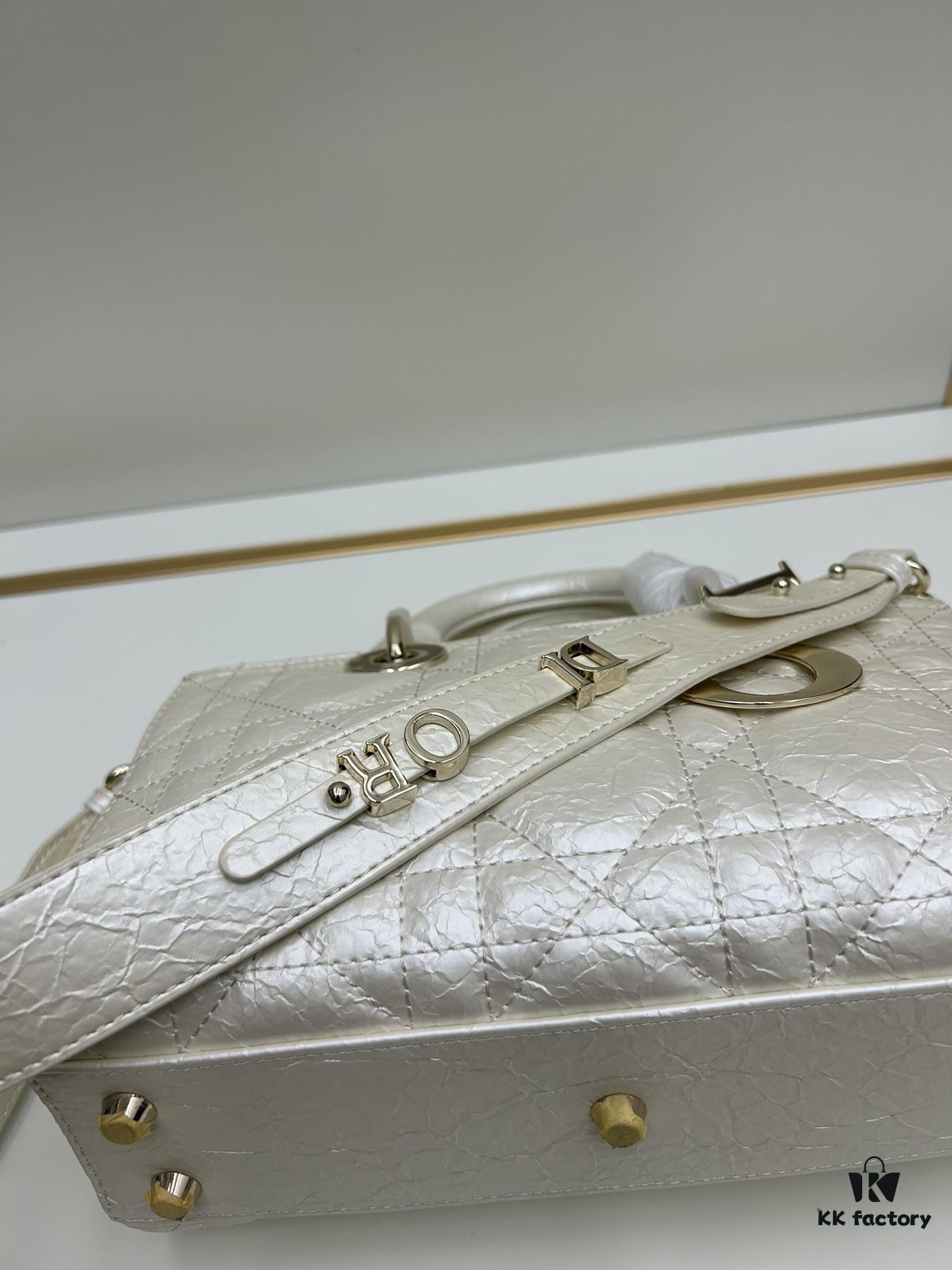 Dior Lady D-Lite My ABCDior Small Crossbody Bag in Black Quilted Calfskin