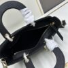 6930a47b6e68136f4d9abf9d Dior Lady D-Lite Small Crossbody Bag in Black Quilted Calfskin with Cannage Stitching