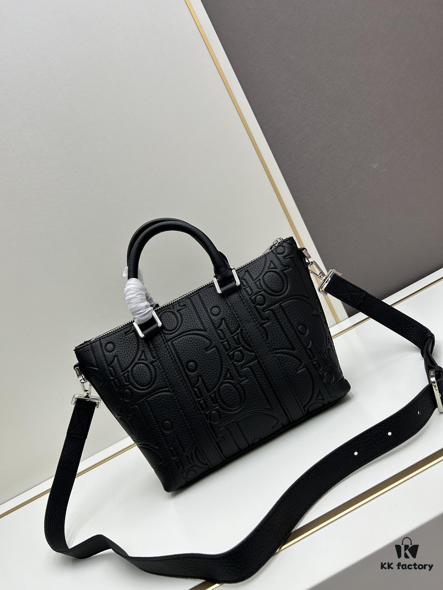 6930a4836e68136f4d9abfa8 Weekender 25 Handbag in Embossed Calfskin with Dior Gravity Print