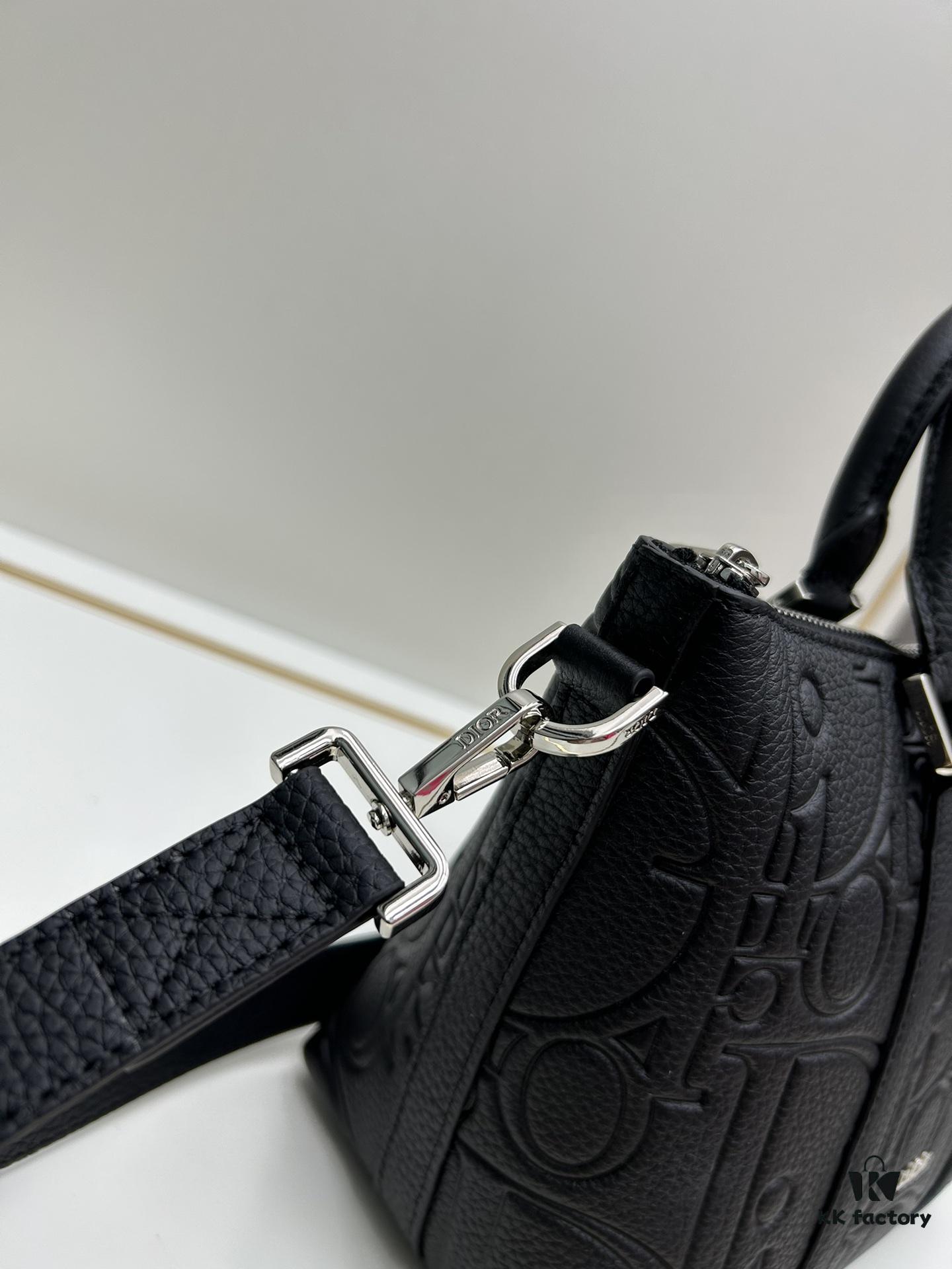 6930a4846e68136f4d9abfaa Weekender 25 Handbag in Embossed Calfskin with Dior Gravity Print