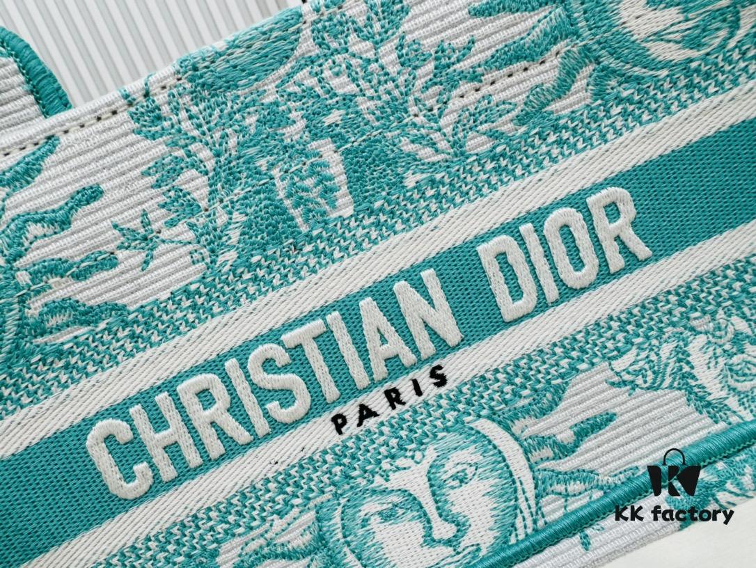 6930a4b96e68136f4d9ac011 Dior Book Tote 24 Spring/Summer New Arrival Mini Green Sun Head with Shoulder Strap