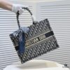 Dior Small Shopping Bag with Silk Scarf, Edged Design, New Arrival from Dior Counter, Limited Edition, Celebrity Style, Premium Quality Imported Fabric