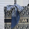 Dior Small Shopping Bag with Silk Scarf, Edged Design, New Arrival from Dior Counter, Limited Edition, Celebrity Style, Premium Quality Imported Fabric