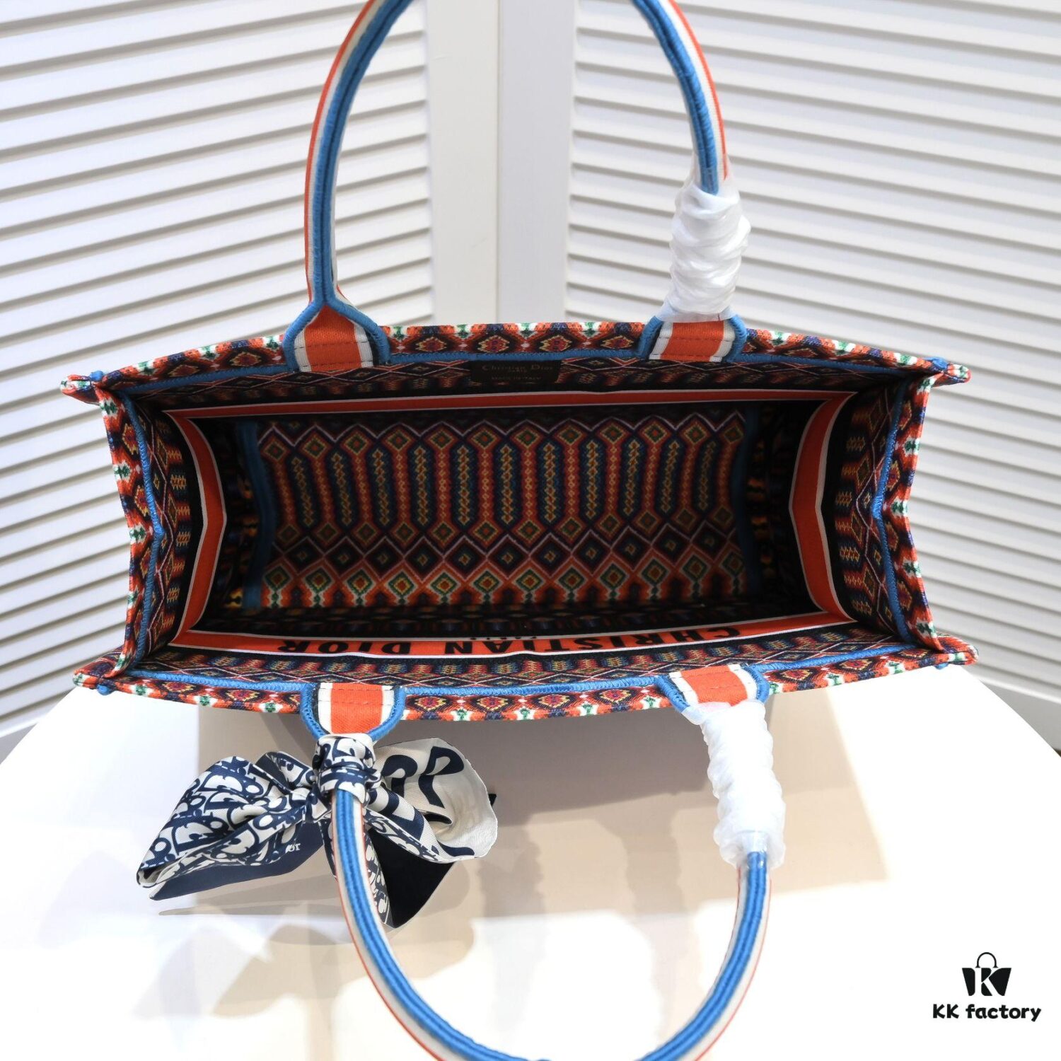 6930a4dd6e68136f4d9ac050 Dior Small Shopping Bag with Silk Scarf, Lockstitch, Counter New Arrival, Limited Edition, Celebrity Style