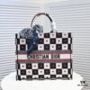 6930a4de6e68136f4d9ac051 Large Size 🔥 Embroidered Edge Dior Shopping Tote Bag! Counter Version! Limited Edition, Celebrity Style, Imported Fabric, High-End Quality, Fits Counter Inspection, Extra Large Capacity, Perfect for Outings