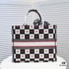 6930a4e06e68136f4d9ac054 Large Size 🔥 Embroidered Edge Dior Shopping Tote Bag! Counter Version! Limited Edition, Celebrity Style, Imported Fabric, High-End Quality, Fits Counter Inspection, Extra Large Capacity, Perfect for Outings