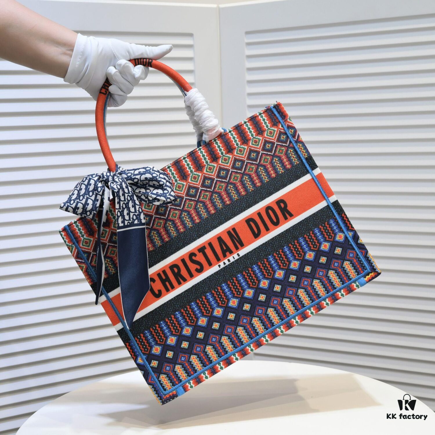 6930a4e16e68136f4d9ac056 Dior Small Shopping Bag with Silk Scarf, Lockstitch, Counter New Arrival, Limited Edition, Celebrity Style