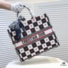 6930a4e26e68136f4d9ac057 Large Size 🔥 Embroidered Edge Dior Shopping Tote Bag! Counter Version! Limited Edition, Celebrity Style, Imported Fabric, High-End Quality, Fits Counter Inspection, Extra Large Capacity, Perfect for Outings