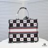 Dior Small Shopping Bag with Silk Scarf, Hemmed, New Arrival from Dior Counter, Limited Edition, Celebrity Style, High-End Quality, Imported Fabric
