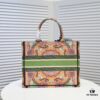 6930a4f06e68136f4d9ac06f Dior Small Shopping Bag with Silk Scarf, Hemmed, New Arrival at Dior Counter, Limited Edition Worn by Celebrities, Stylish and Elegant, Imported Fabric, High-End Quality