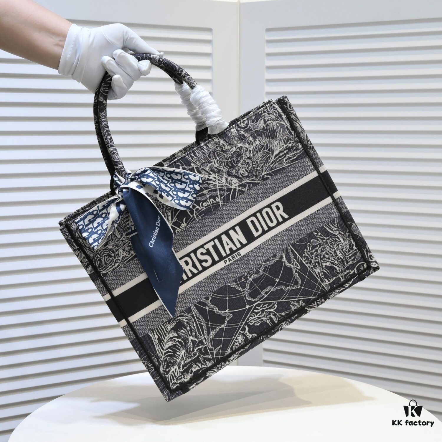 6930a4fd6e68136f4d9ac085 Dior Small Shopping Bag with Silk Scarf, Edged Design - New Arrival from Dior Counter, Limited Edition, Celebrity Style