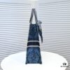 6930a50b6e68136f4d9ac09b Large Size with Silk Scarf 🔥 Embroidered Edge ➔ Dior New Arrival Shopping Tote! Counter Version Updated Synchronously! Limited Edition Worn by Celebrities! Extremely Stylish! Premium Imported Fabric, High-End Quality! Indistinguishable from Counter Purchase! Extra-Large Capacity, Ideal for Outings!