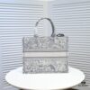 Dior Small Shopping Bag with Silk Scarf, Edged Design, Limited Edition, Celebrity Style, Imported Fabric, High-End Quality