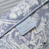 Dior Small Shopping Bag with Silk Scarf, Edged Design, Limited Edition, Celebrity Style, Imported Fabric, High-End Quality