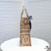 6930a5226e68136f4d9ac0bf Large Dior Shopping Bag with Embroidery and Stitched Edging - Includes Silk Scarf, Limited Edition, Celebrity Style