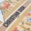 Dior Small Shopping Bag with Silk Scarf, Lockstitch, Counter New Arrival, Limited Edition, Celebrity Style, Imported Fabric, High-End Quality