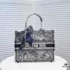 6930a5336e68136f4d9ac0da Dior Small Shopping Bag with Silk Scarf, Hemmed, New Arrival from Dior Counter! Limited Edition, Same as Celebrity Style!