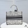 6930a5336e68136f4d9ac0db Dior Small Shopping Bag with Silk Scarf, Hemmed, New Arrival from Dior Counter! Limited Edition, Same as Celebrity Style!