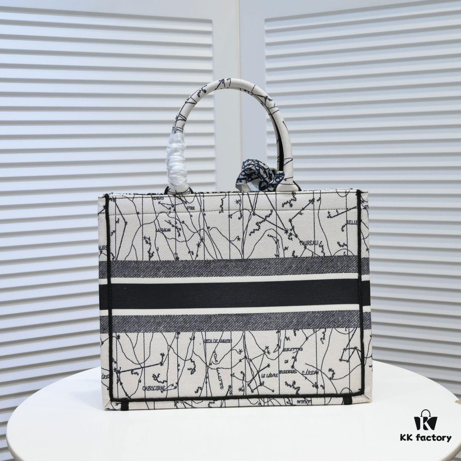 6930a5336e68136f4d9ac0db Dior Small Shopping Bag with Silk Scarf, Hemmed, New Arrival from Dior Counter! Limited Edition, Same as Celebrity Style!