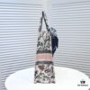 6930a5386e68136f4d9ac0e3 Large Size Dior Shopping Tote with Scarf, Embroidered Edging, Limited Edition, Celebrity Style, High-Quality Imported Fabric