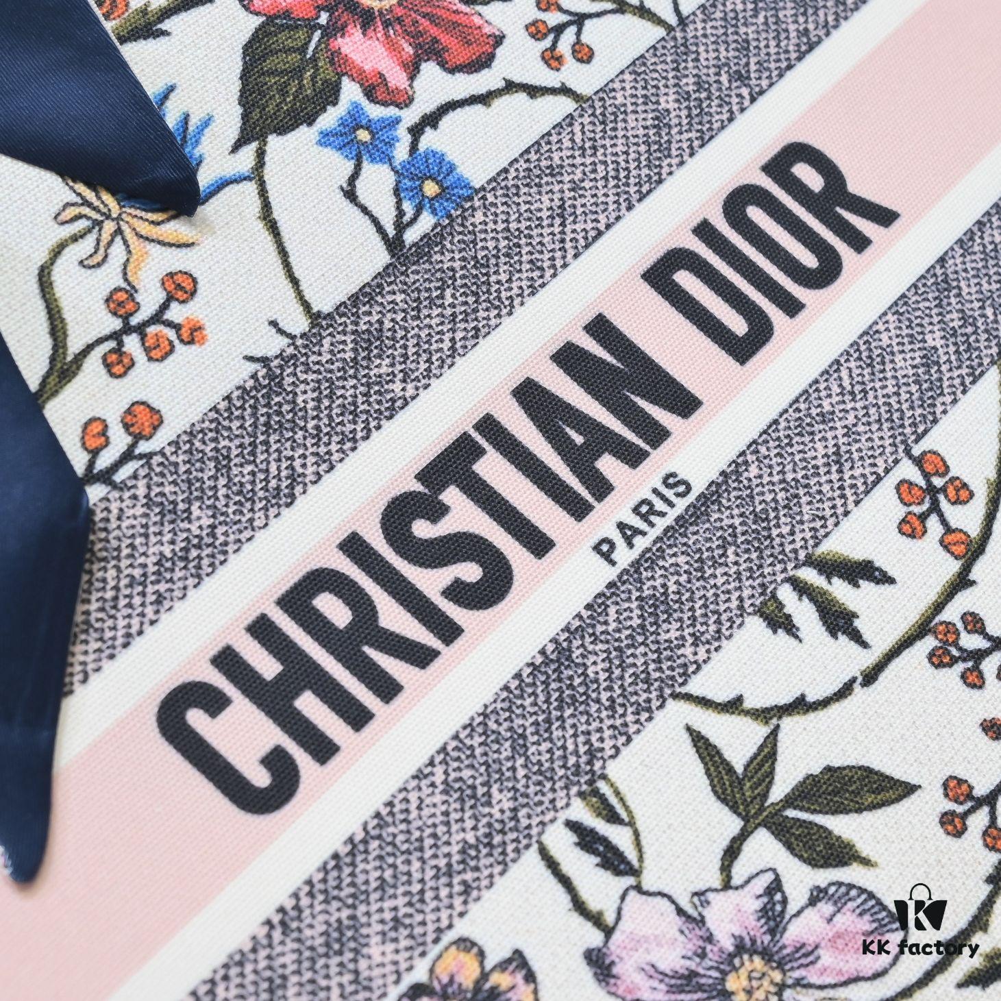 6930a53b6e68136f4d9ac0e7 Large Size Dior Shopping Tote with Scarf, Embroidered Edging, Limited Edition, Celebrity Style, High-Quality Imported Fabric