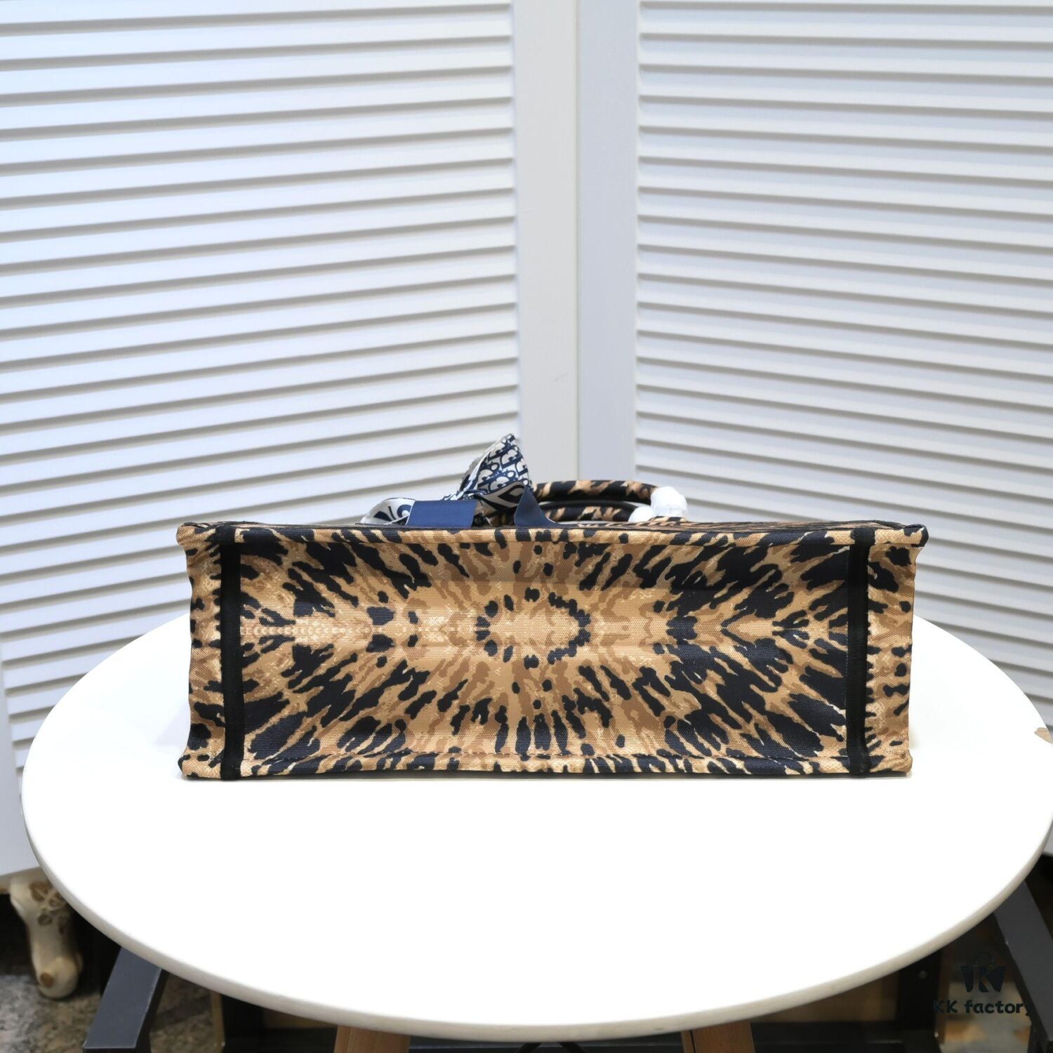 6930a5416e68136f4d9ac0f2 Large Dior Shopping Tote with Silk Scarf, Embroidered Edging, Limited Edition, Celebrity Style, High-End Quality, Imported Fabric