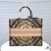 6930a5426e68136f4d9ac0f5 Large Dior Shopping Tote with Silk Scarf, Embroidered Edging, Limited Edition, Celebrity Style, High-End Quality, Imported Fabric