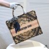 6930a5436e68136f4d9ac0f7 Large Dior Shopping Tote with Silk Scarf, Embroidered Edging, Limited Edition, Celebrity Style, High-End Quality, Imported Fabric