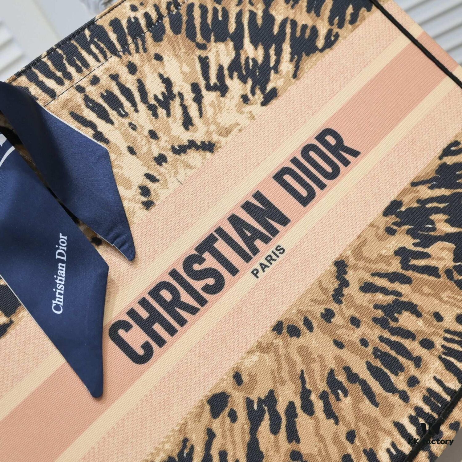6930a5436e68136f4d9ac0f8 Large Dior Shopping Tote with Silk Scarf, Embroidered Edging, Limited Edition, Celebrity Style, High-End Quality, Imported Fabric