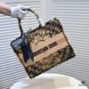 Dior Small Shopping Bag with Silk Scarf, Hemmed, New Arrival at Dior Counter, Limited Edition Worn by Celebrities, Stylish and Premium Quality, Imported Fabric