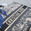 Dior Small Shopping Bag with Silk Scarf, Hemmed, Limited Edition, Celebrity Style, Imported Fabric, High-End Quality