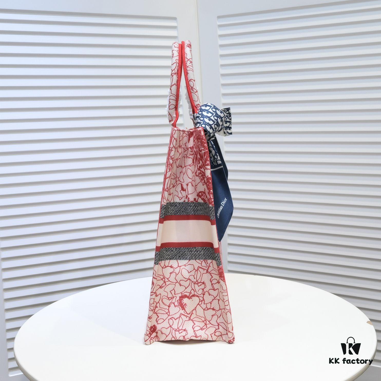6930a5546e68136f4d9ac115 Large Size 🔥 Embroidered Edge Dior Shopping Tote – Official Store New Arrival, Limited Edition, Celebrity Style, Comes with Scarf