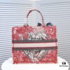 6930a5556e68136f4d9ac118 Large Size 🔥 Embroidered Edge Dior Shopping Tote – Official Store New Arrival, Limited Edition, Celebrity Style, Comes with Scarf
