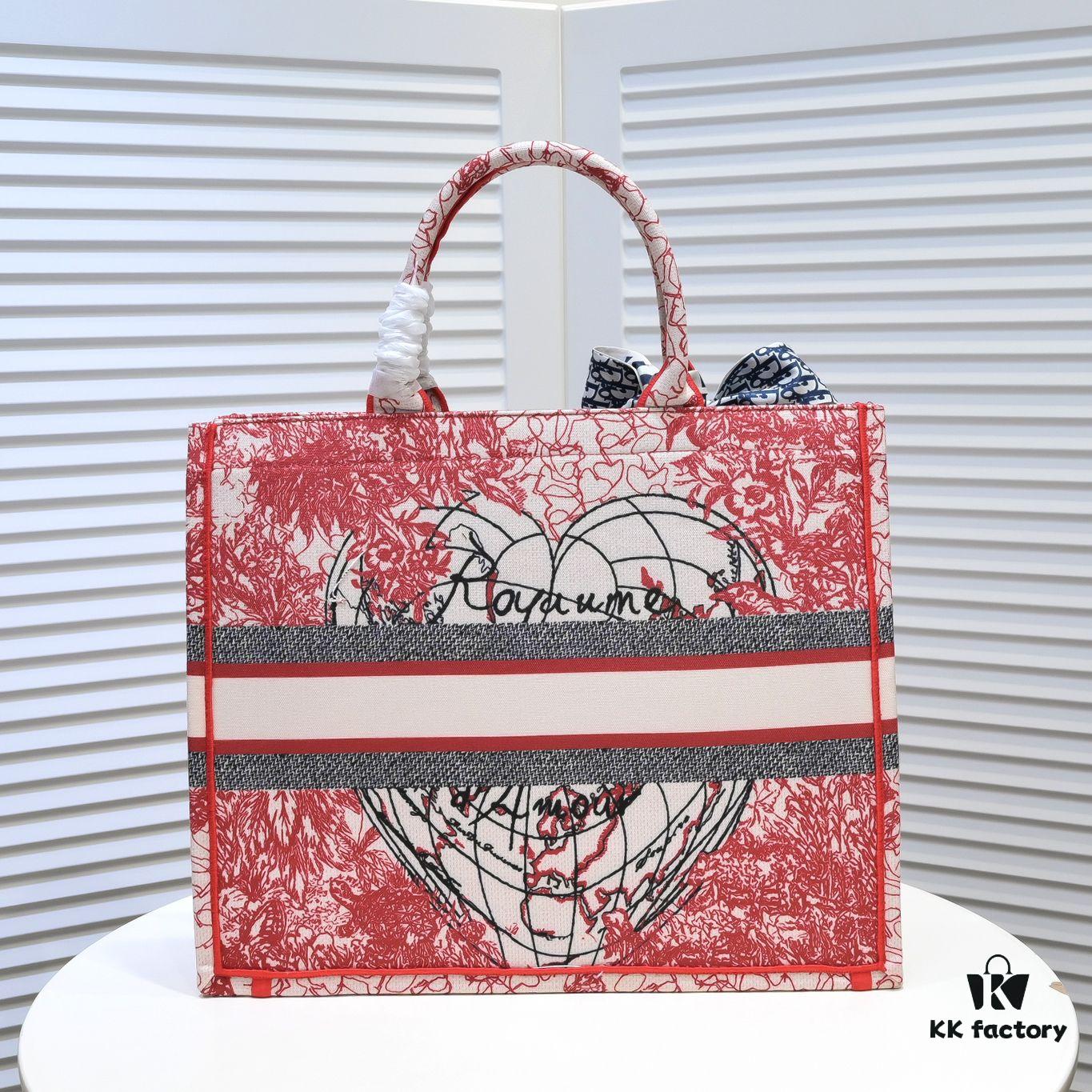 6930a5556e68136f4d9ac118 Large Size 🔥 Embroidered Edge Dior Shopping Tote – Official Store New Arrival, Limited Edition, Celebrity Style, Comes with Scarf