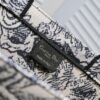 Dior Small Shopping Bag with Silk Scarf, Hemmed, Limited Edition, Celebrity Style, Imported Fabric, High-End Quality