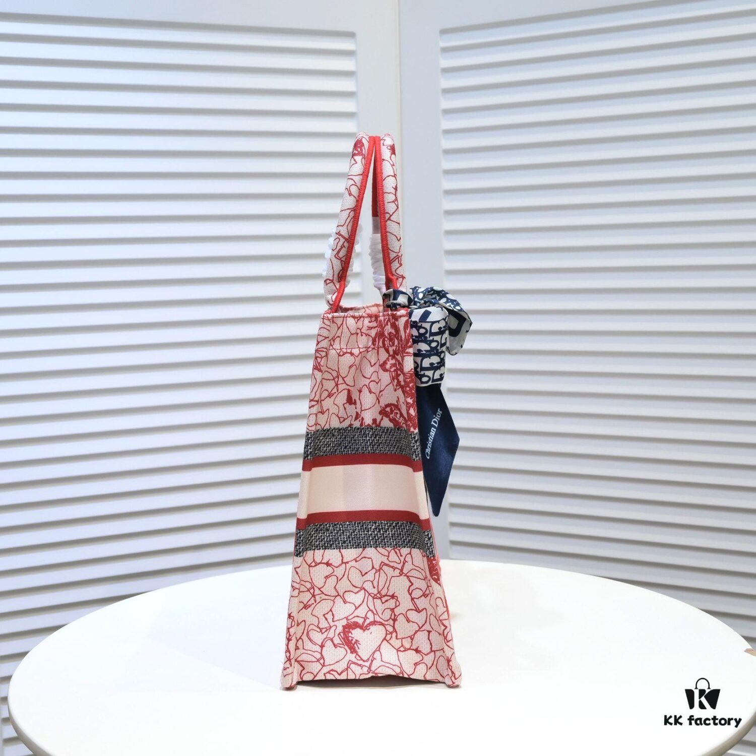 6930a55a6e68136f4d9ac11f Dior Small Shopping Bag with Silk Scarf, Hemmed, New Arrival from Dior Counter, Limited Edition, Celebrity Style