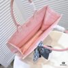 6930a5786e68136f4d9ac154 Large Size 🔥 Embroidered Edge Dior New Arrival Shopping Tote! Counter Version! Limited Edition Worn by Celebrities! Extremely Stylish! Imported Fabric, High-End Quality! Indistinguishable from Genuine Store Items! Extra-Large Capacity, Perfect for Outings!