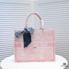 6930a5796e68136f4d9ac156 Dior Small Shopping Bag with Silk Scarf, Hemmed, New Arrival at Dior Counter, Limited Edition Worn by Celebrities, Stylish and Elegant, Imported Fabric, High-End Quality