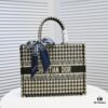 6930a5826e68136f4d9ac168 Original Order Fabric, with Scarf Mini Size, Bound Edges, Dior New Arrival Shopping Tote! Store Version Synchronized Update! Limited Edition Worn by Celebrities! Extremely Stylish! Imported Fabric, High-End Quality!