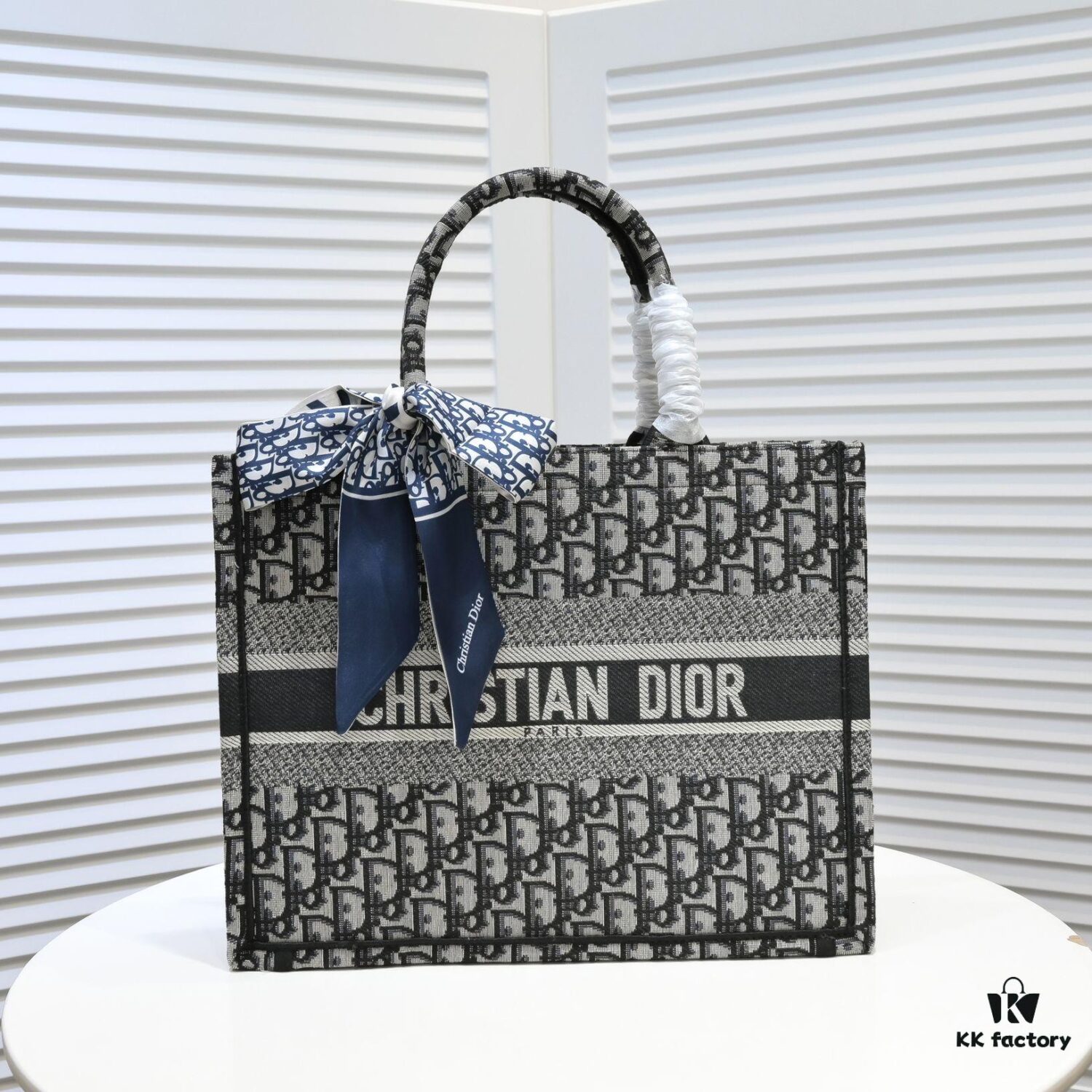 6930a58d6e68136f4d9ac17a Dior Small Shopping Bag with Silk Scarf, Bound Edges, New Arrival from Dior Counter, Limited Edition, Celebrity Style